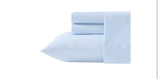 Laura Ashley Cotton Percale King Sheet Set