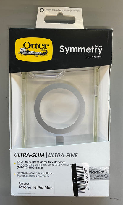 Otterbox iPhone 15 Pro Max symmetry series clear case with MagSafe