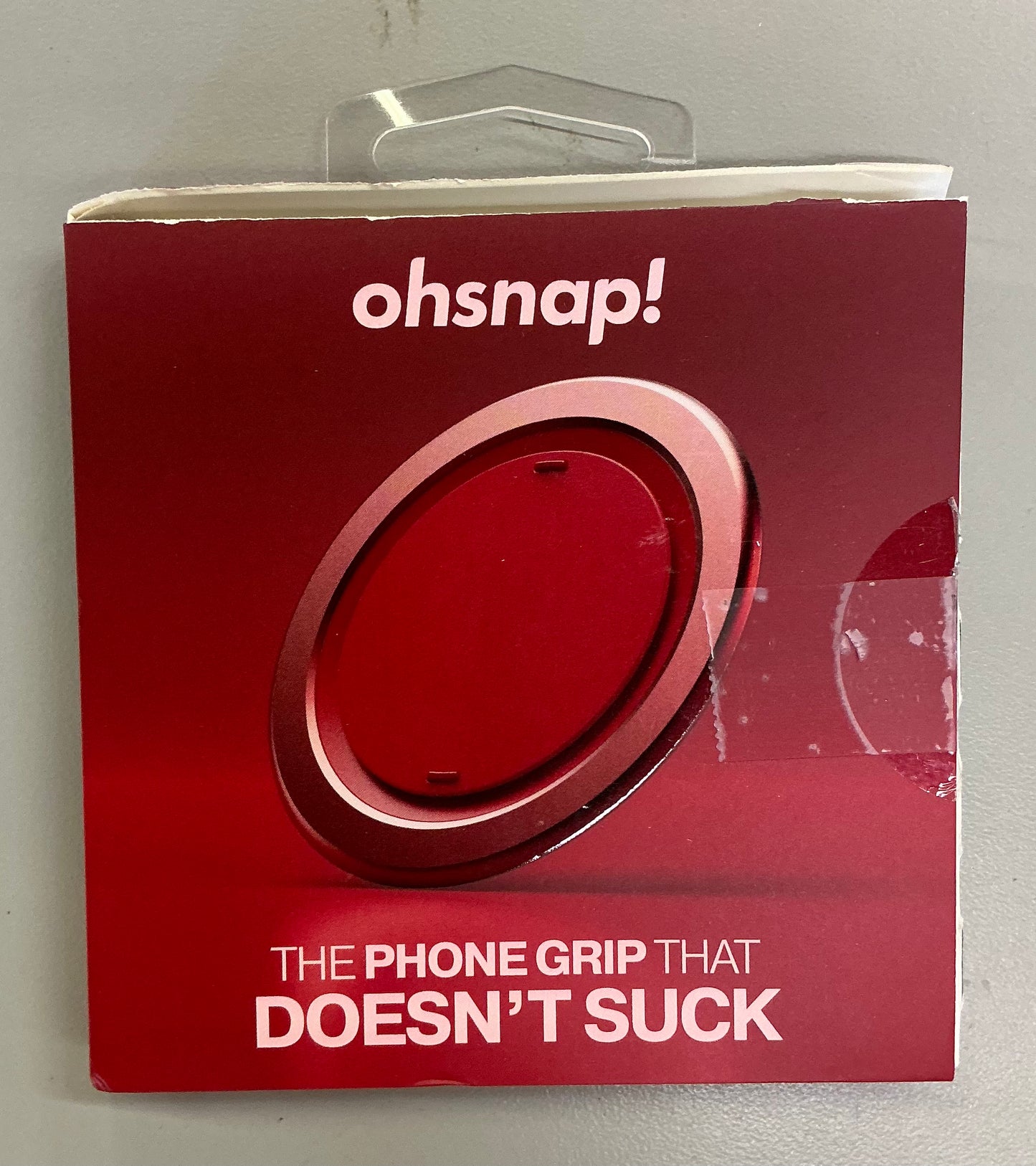 Ohsnap! Snap grip luxe magnetic phone grip - Cherry Noise - OPEN PACKAGE
