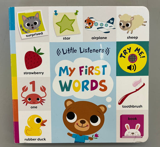 Little listeners My First Words book - SOME MINOR COSMETIC FLAWS