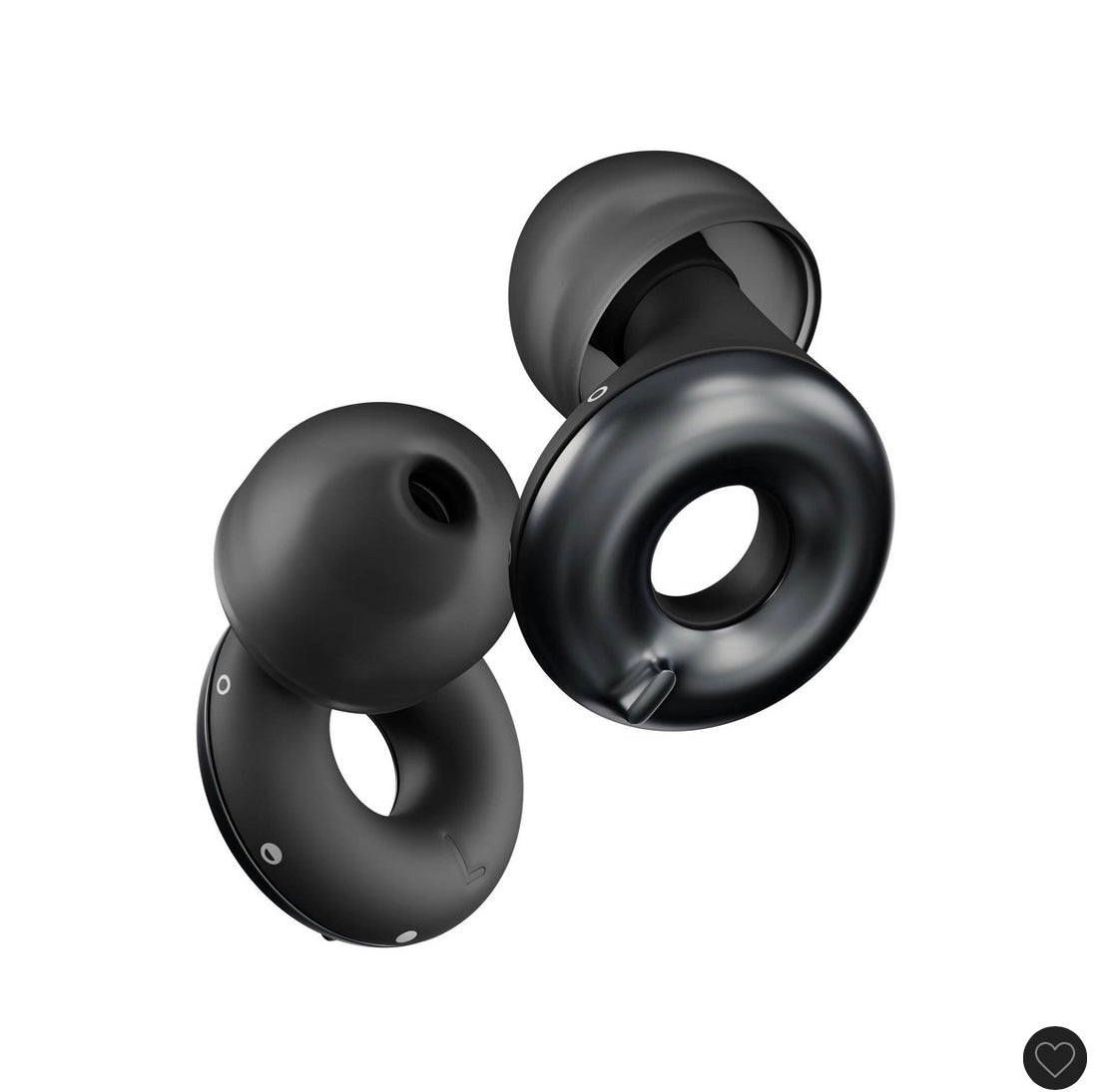 Loop switch 2 earplugs for adjustable volume control and instant noise relief - black - OPEN BOX