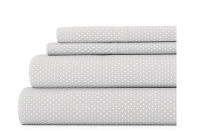 Casual Comfort Heart Pattern Deep Pocket Sheet Set 3 Pieces Twin-Included( 1 Pillowcase, 1 Fitted sheet and 1 Flat sheet)