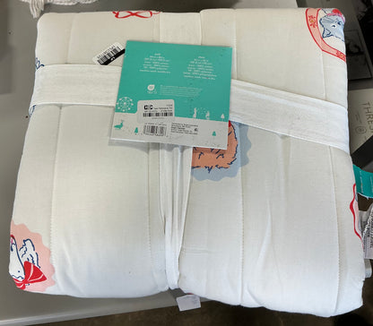Patisserie pets twin size quilt set