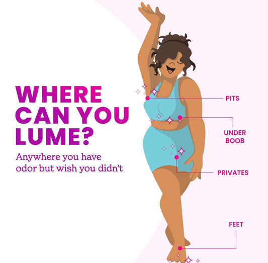 3.6 oz can of Lume Unscented Invisible Spray Whole Body Deodorant.