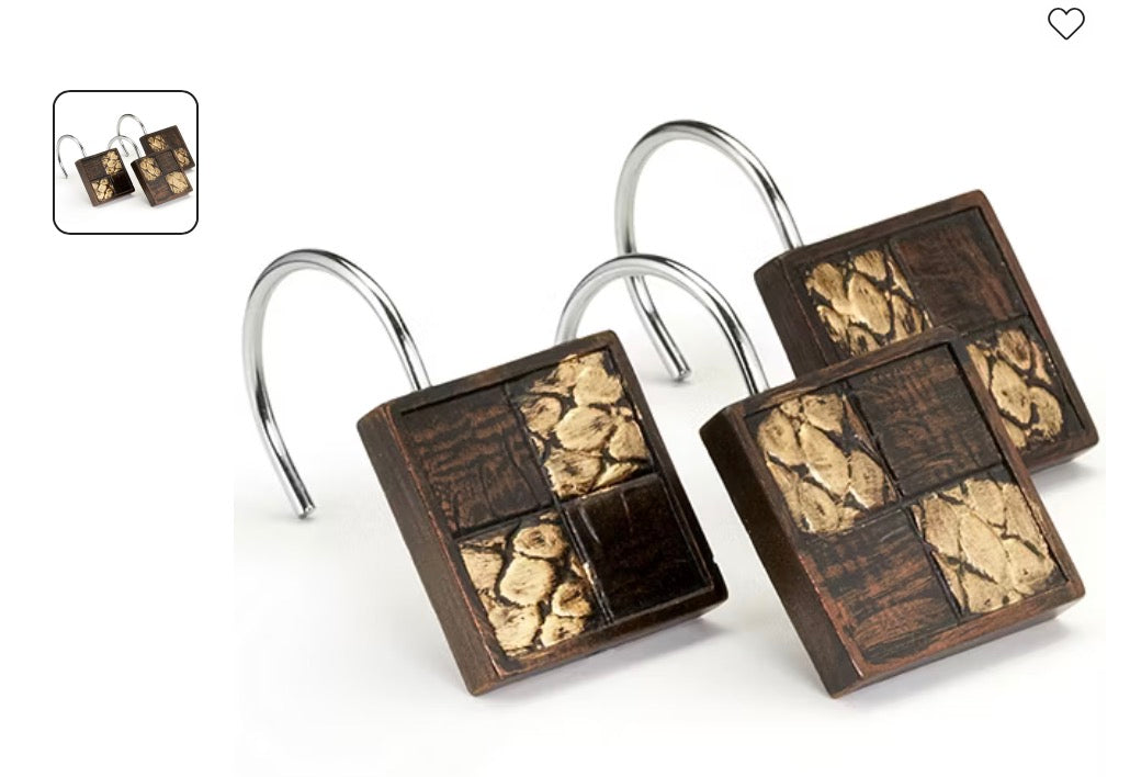 Zambia 12 Piece Shower Curtain Hooks
