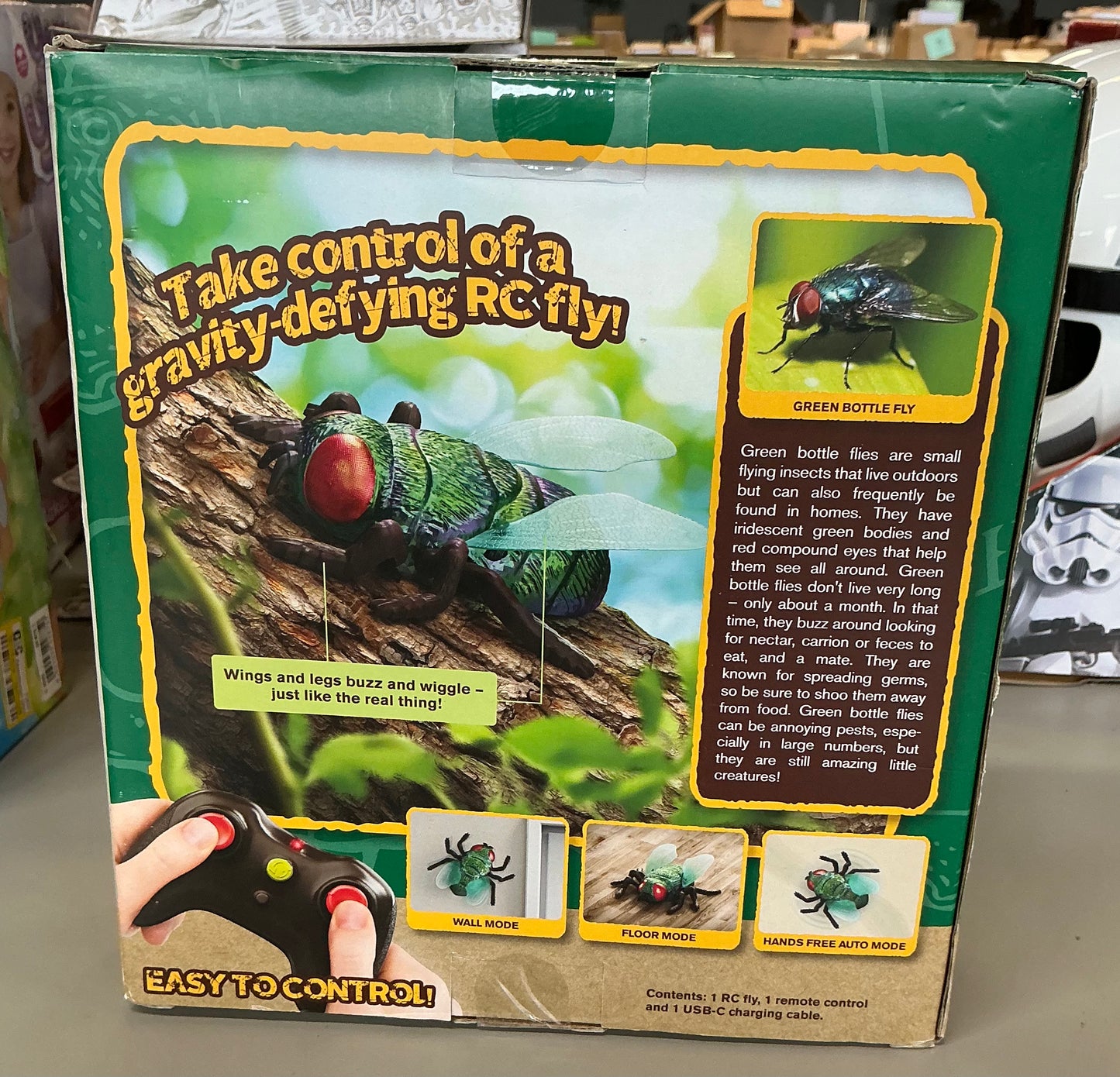TERRA by Battat remote control insect: housefly robot - AS IS - OPEN BOX - MISSING CHARGING CORD