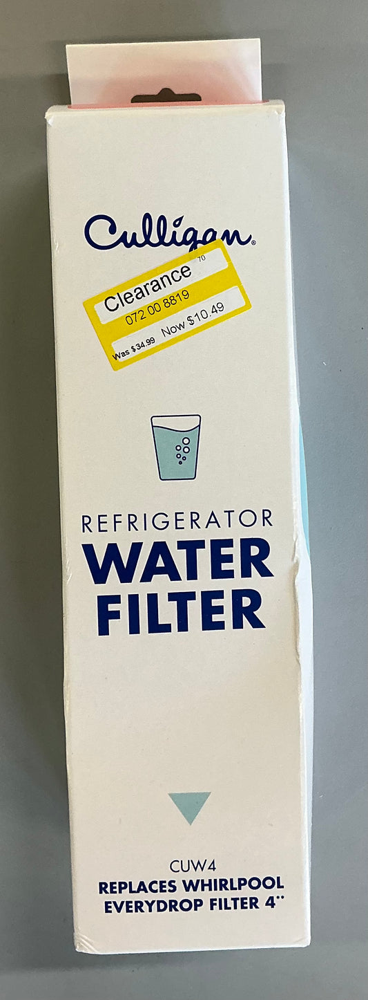 Culligan CUW4 replacement Whirlpool refrigerator water filter