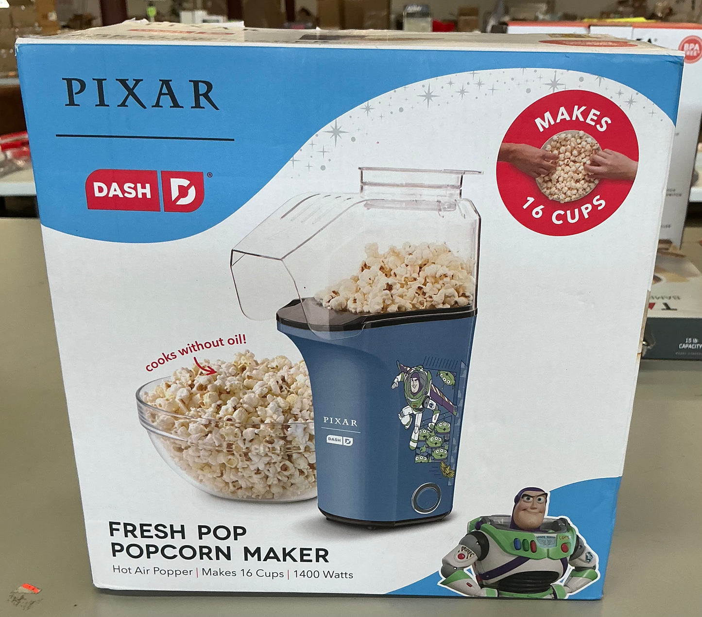 Disney dash Toy Story fresh pop popcorn maker