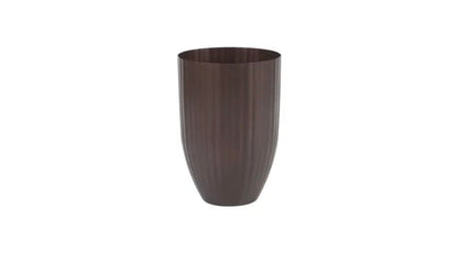Metal Flower Vase Brown size 7.5 in X 5 in