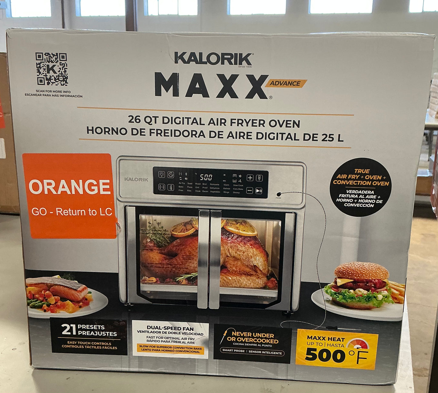 Kalorik Maxx® Advance Digital 26 Qt Air Fryer Oven