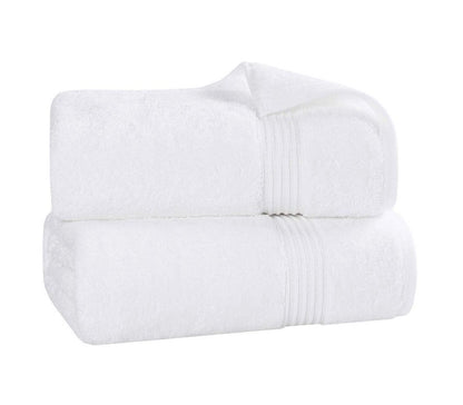Heritage Collection Luxury Egyptian Cotton 2-pc Bath Towel set white
