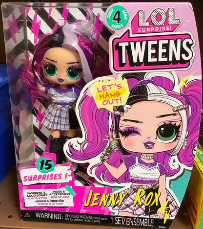 L.O.L. Surprise! Tweens Series 4 Fashion Doll Jenny Rox with
15 Surprises