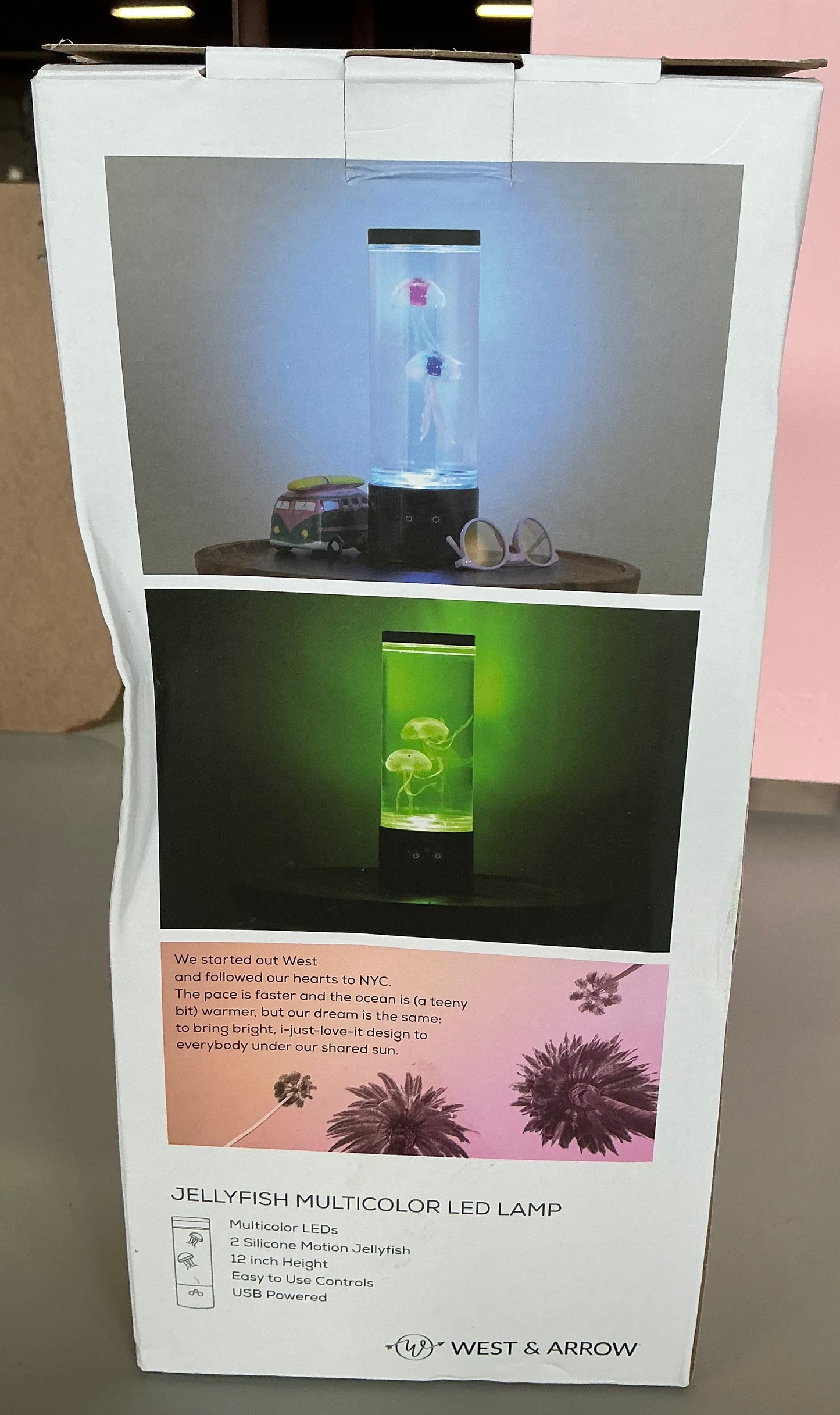 12” RGB Jellyfish lamp with USB - black - OPEN BOX