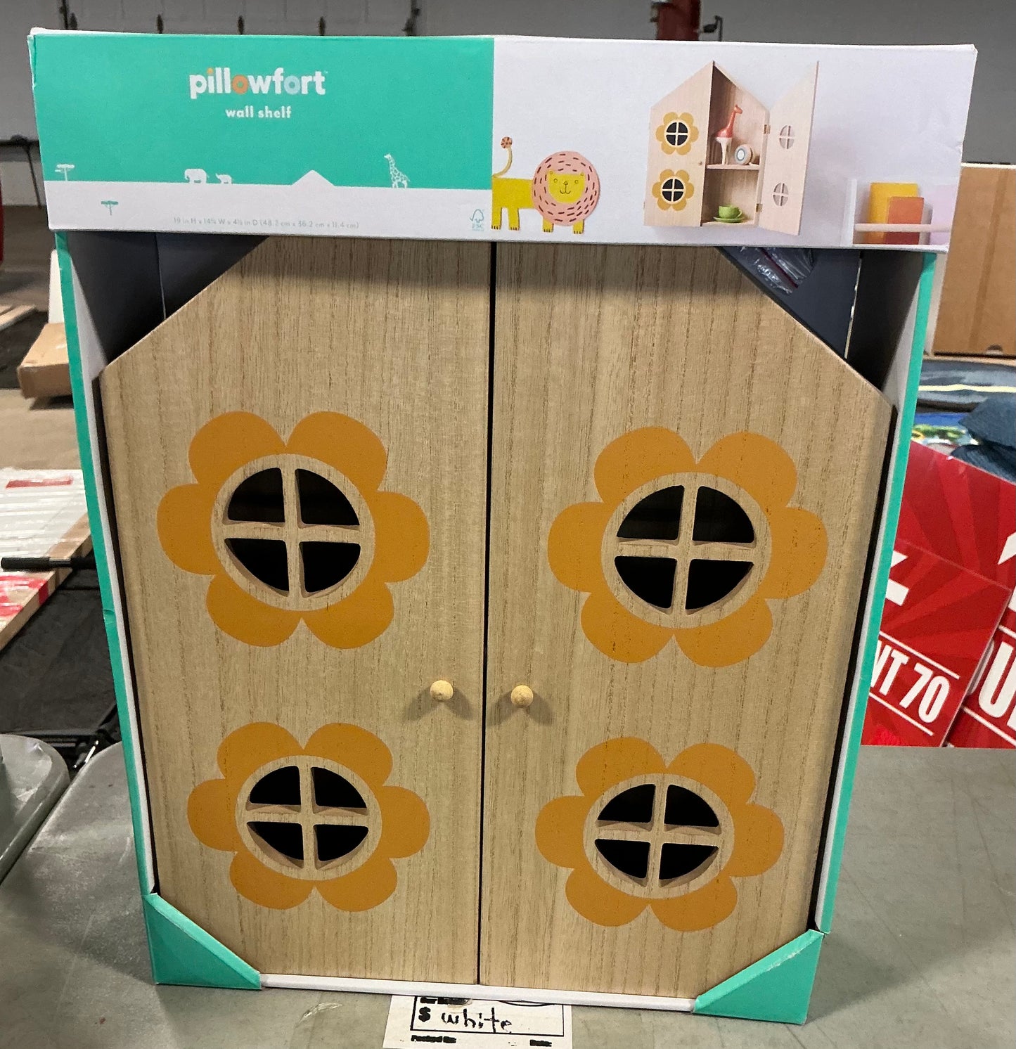 House with doors kids’ wall shelf - PICK UP ONLY