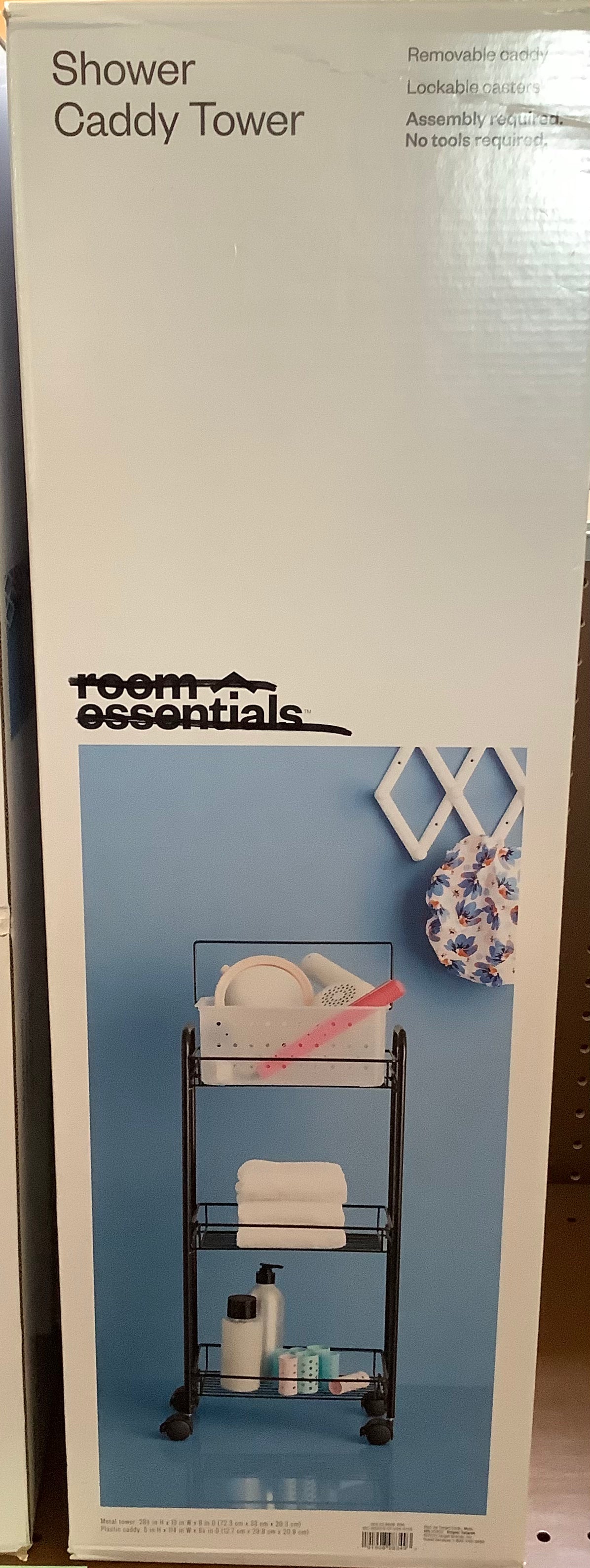 Bathroom Storage Cart Black