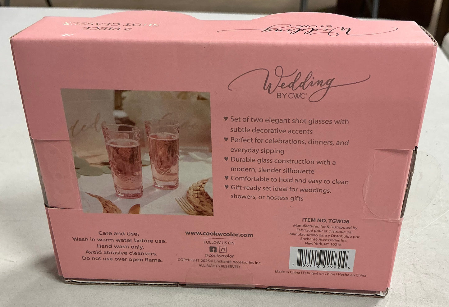 Wedding by cwc 2pc shot glasses