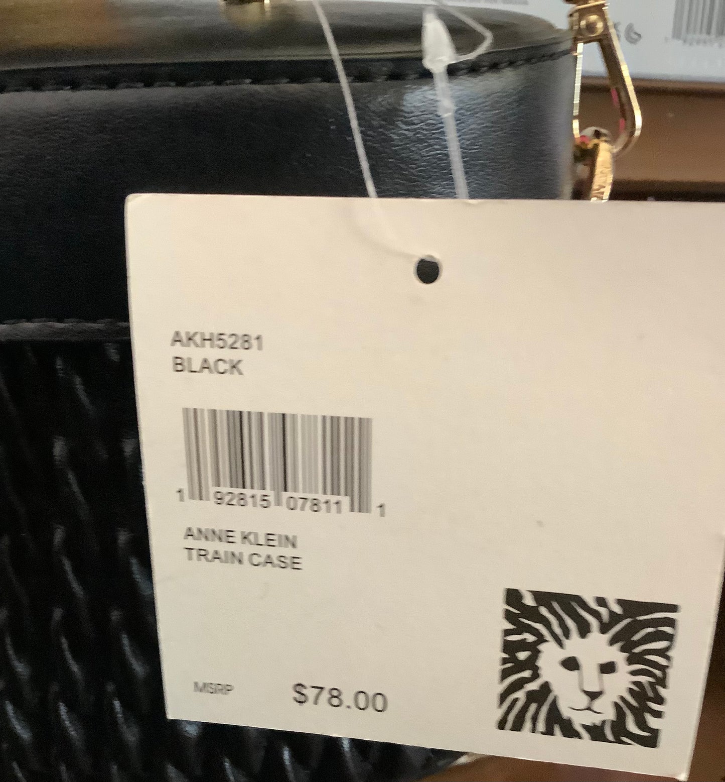 (Clearance)ANNE KLEIN TRAIN CASE-BLACK