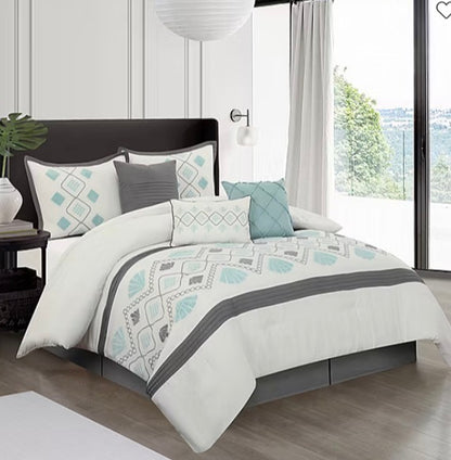 Stratford Park Kristal 7-pc. Midweight Comforter Set king