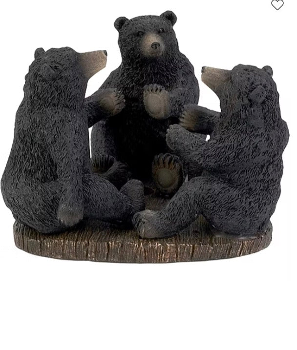 Avanti Black Bear Lodge Toothbrush Holder