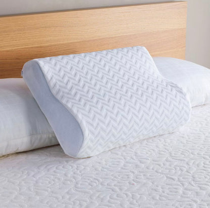 Comfort Tech Contour Pillow Featuring Serene Foam 20”x15”-White