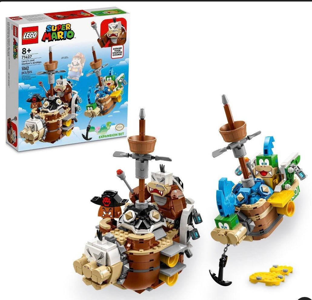 LEGO Super Mario Larry's and Morton's Airships Buildable
Expansion Toy Set 71427