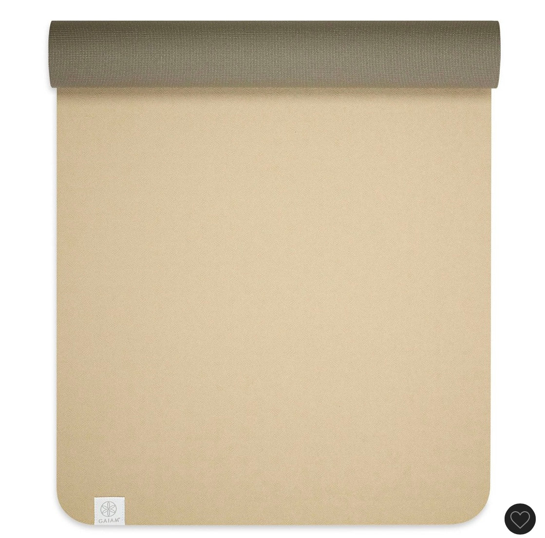 Gaiam studio select precision grip yoga mat (6mm) - mushroom - SOME COSMETIC FLAWS