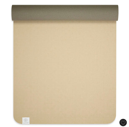 Gaiam studio select precision grip yoga mat (6mm) - mushroom - SOME COSMETIC FLAWS
