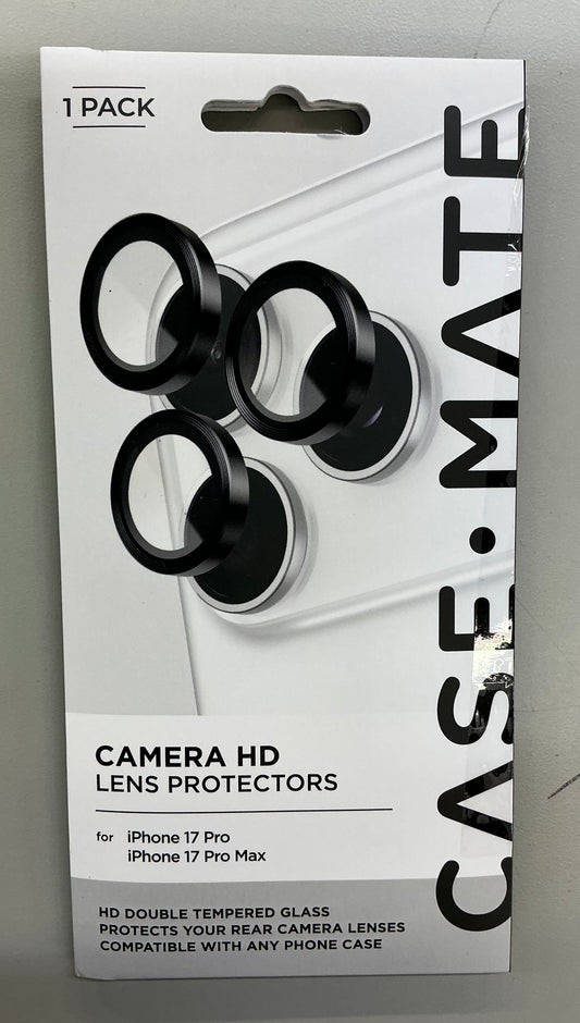 Case-Mate Aluminum Ring HD Lens Protectors for the iPhone 17 Pro and iPhone 17 Pro Max.