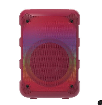 Wireless speaker with RGB LED lights mini party speaker - Maroon