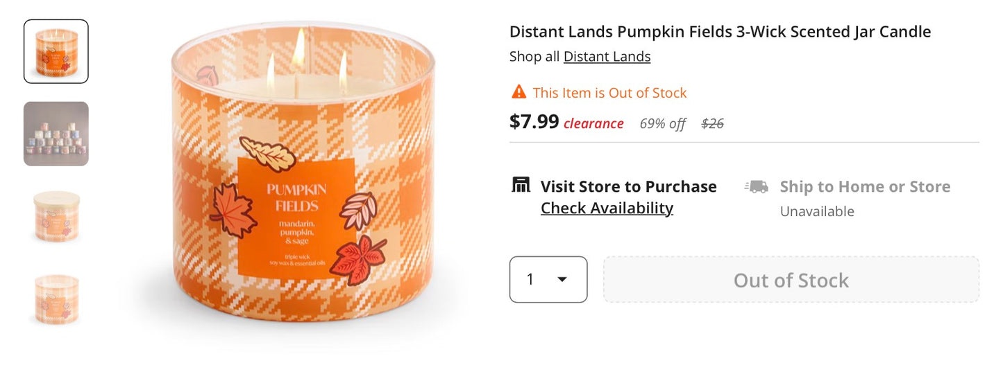Distant Lands 3-Wick Scented Jar Candle