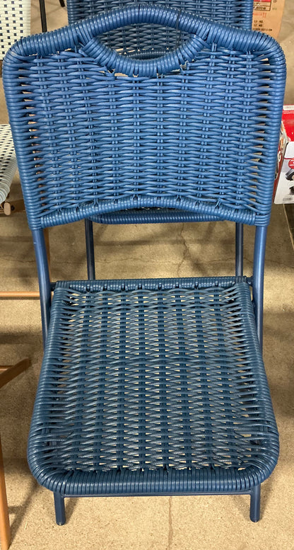 Monochromatic rope folding chair - Navy Blue - PICK UP ONLY