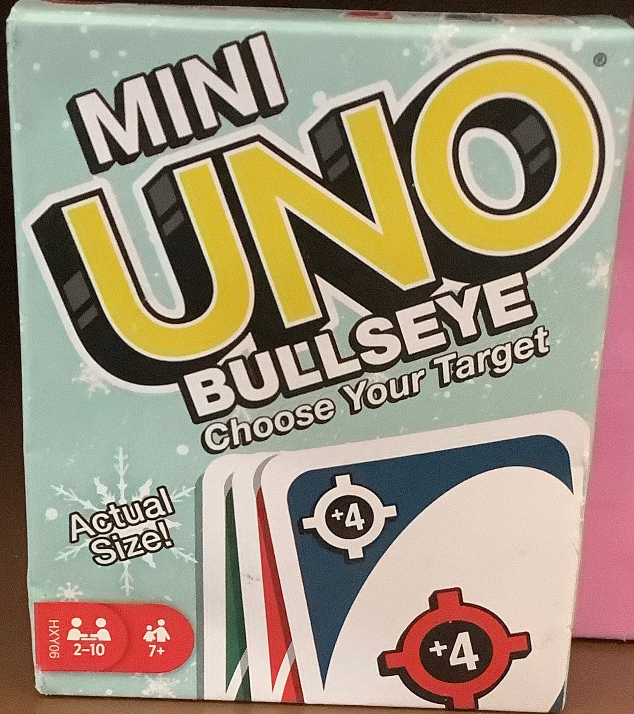 CLEARANCE - UNO Mini Bullseye Card Game with Smaller Cards
