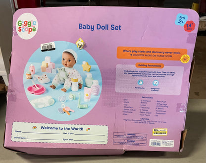 Gigglescape baby doll set - DAMAGED PACKAGE - PICK UP ONLY