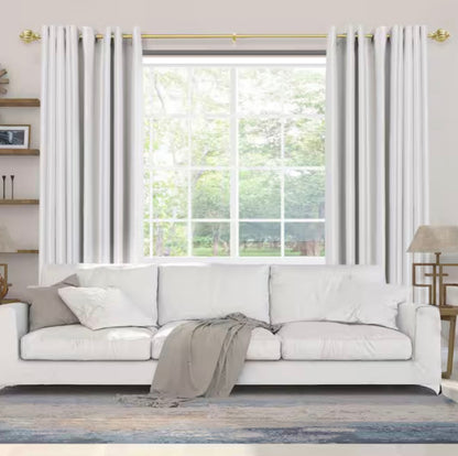 Braynon steel adjustable single curtain rod 25 in. - 48 in(clearance)
