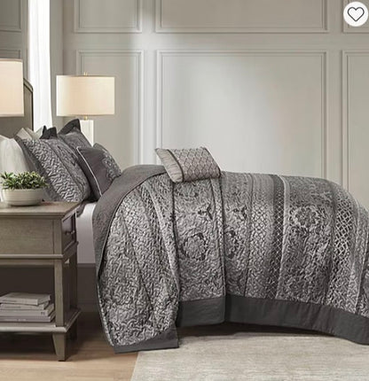 Madison Park Venetian 5 Piece Reversible Jacquard Bedspread Set king