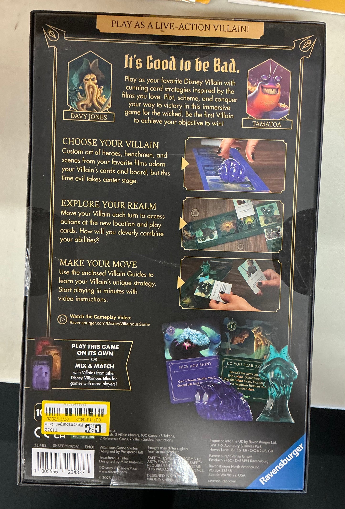 Ravensburger Disney villainous treacherous tides