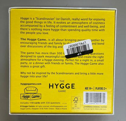 The Hygge game - OPEN BOX - MISSING INSTRUCTIONS