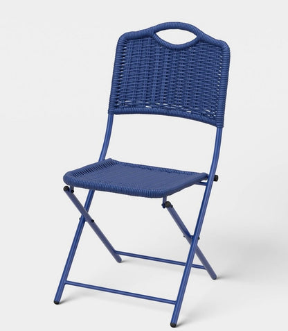 Monochromatic rope folding chair - Navy Blue - PICK UP ONLY