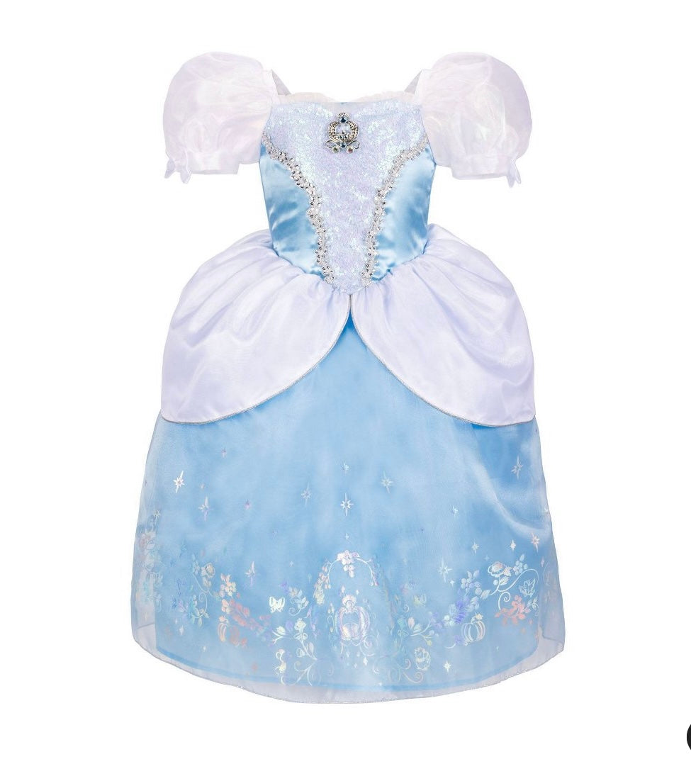 THRIFTY 70 - Disney Princess Cinderella dress size 5-6 - USED - FINAL SALE - NO RETURNS - AS IS