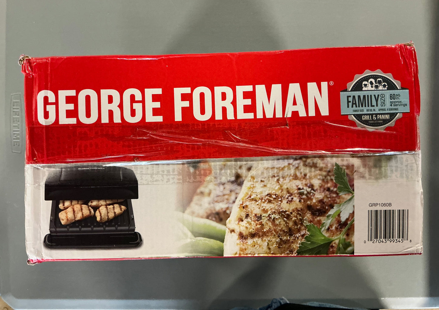 George Foreman Removable Plate Electric Indoor Grill - Open Box