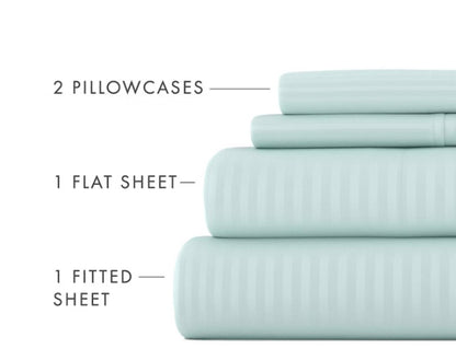 Casual Comfort™ Premium Ultra Soft Dobby Stripe 4 Pieces Sheet Set Queen