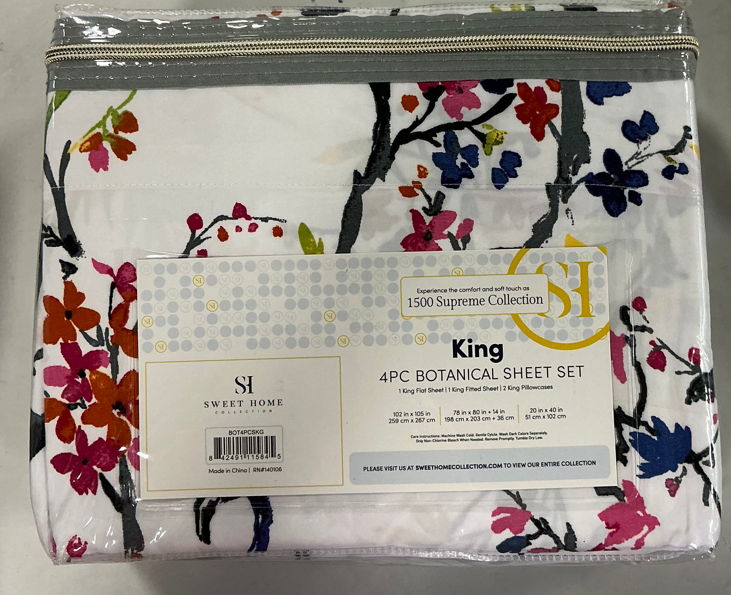 1500 Supreme Collection Extra Soft Botanical Bright Whimsical Watercolor Patt