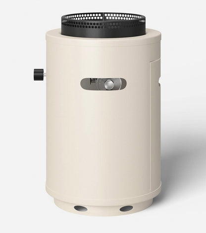 Outdoor gas fire column - Ivory finish - 15,000 BTU - 16” tall - use with 1lb self-storing liquid propane (NOT INCLUDED) - PICK UP ONLY
