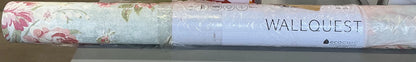 Vintage Floral 27” L x 27” W wallpaper roll(clearance)