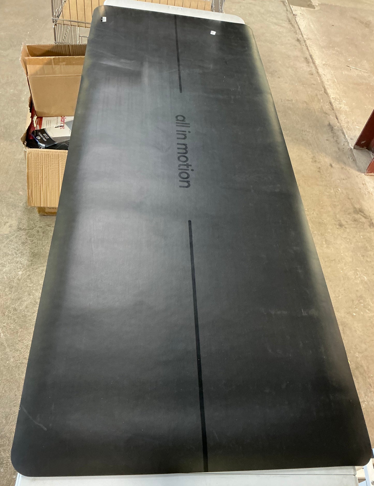 THRIFTY 70 - Yoga mat rubber gray (5mm) - AS IS - USED - FINAL SALE - NO RETURNS