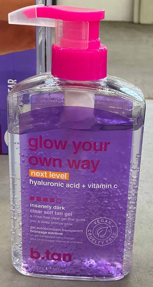 b.tan Glow Your Own Way Next Level Clear Self Tan Gel