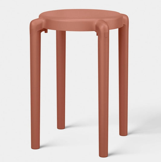 Round accent patio end table Burgundy - 18” (H) x 15.35” (W) x 15.35” (D) - PICK UP ONLY