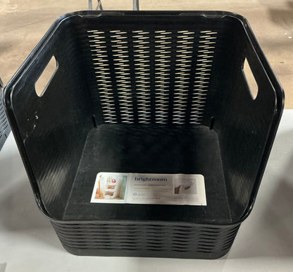Stackable open front bin - black - 14.2” L x 12.9” W x 10” H - PICK UP ONLY