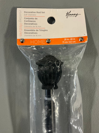 Kenney Beckett 5/8 IN Adjustable Curtain Rod - 28”X48”