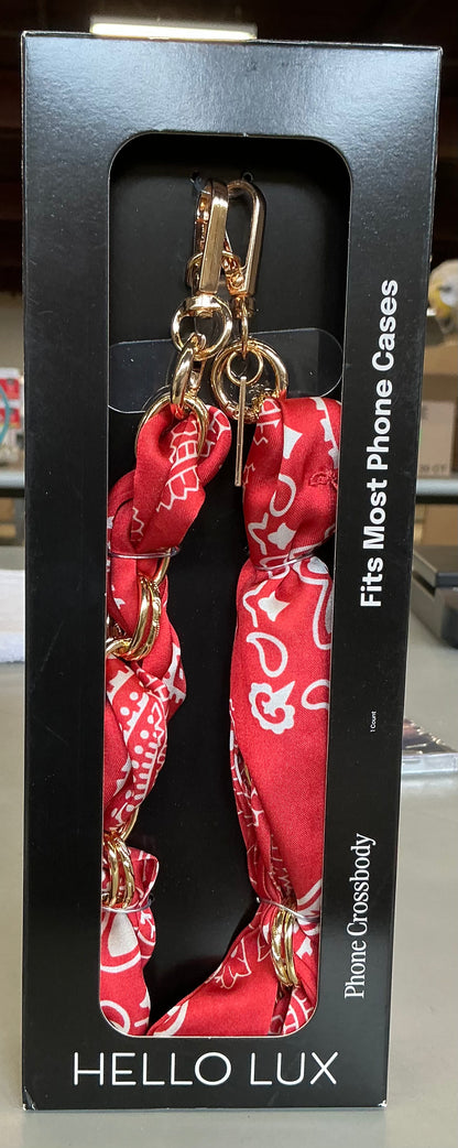 Hello Lux Bandana Phone Crossbody fits most phone cases